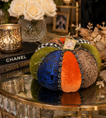 Load image into Gallery viewer, Couture Patchwork Pumpkin with Bling Trim Mark Roberts
