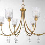 Load image into Gallery viewer, MERIAM 8-Light Chandelier - Brushed Brass Quorum
