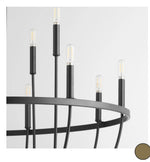 Load image into Gallery viewer, Tribute Matte Black 12-Light Chandelier
