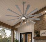 Load image into Gallery viewer, Outdoor or Indoor 72" Cirque Ceiling Fan DAMP (12) blades
