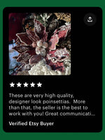 Load image into Gallery viewer, Copper Wine Glam Velvet Poinsettia with Sequins
