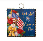 Load image into Gallery viewer, Americana: God Shed His Grace Patriotic Bow Mini Print
