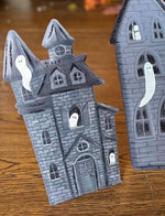 Load image into Gallery viewer, Set of 2 Halloween Haunted House Metal Stake
