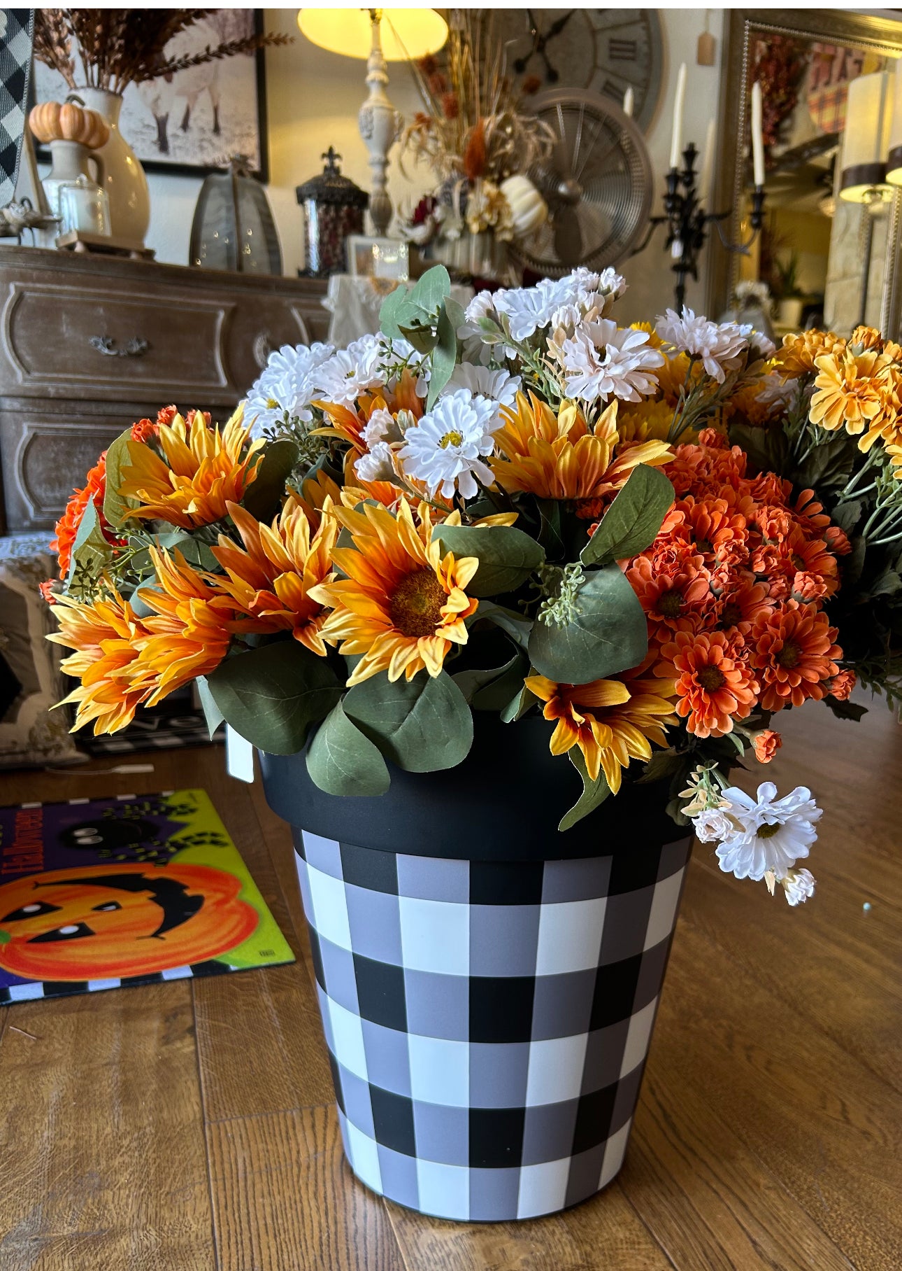 Set of 3 Bushes Orange Mums