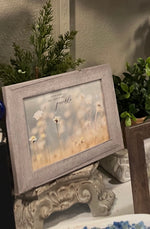 Load image into Gallery viewer, With God All Things Are Possible Art Sign Wood Framed Shimmering Picture 8”x10”
