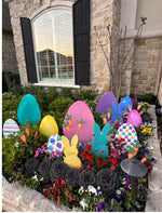 Load image into Gallery viewer, Spring/Easter Collection: Set of 6 Medium Glittered Eggs Metal Stake
