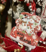 Load image into Gallery viewer, Christmas Two Snowman in Red Truck Mini Charm
