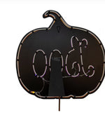 Load image into Gallery viewer, Neon Boo Metal Halloween Outdoor Stake
