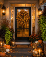 Load image into Gallery viewer, Golden Maple Leaf Wreath 30” – Luxe Fall Door
