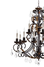 Load image into Gallery viewer, Rio Salado Matte Black 12-Light Chandelier
