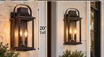 Load image into Gallery viewer, Quorum Downey 20" 2-Light Lantern - Bronze Outdoor Wall Lantern 741-20-36

