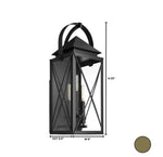 Load image into Gallery viewer, Quorum MYSTIC 25" 3 Light Lantern - Matte Black Wall Mount
