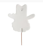 Load image into Gallery viewer, Cowboy Red &amp; White Santa Metal Outdoor/Indoor Stake Christmas
