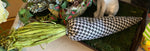 Load image into Gallery viewer, Houndstooth Black and White Fabric Carrot 18” length
