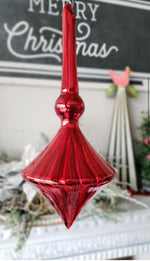 Load image into Gallery viewer, Ruby Red Elegant Set of 2 Ornaments
