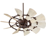 Load image into Gallery viewer, Quorum 94410-86 Windmill Indoor Ceiling Fan Oiled Bronze 10 Blade Industrial Fan
