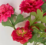 Load image into Gallery viewer, Hot Pink &amp; Coral Ruffled Ranunculus Bush
