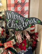 Load image into Gallery viewer, Christmas Metal Outdoor Flags Merry Christmas, Believe, or Set of 2 Hoho/Falala
