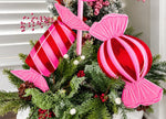 Load image into Gallery viewer, Set of 2 Hot Pink and Red Candy Pieces Metal Outdoor or Indoor Stake
