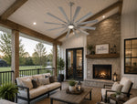 Load image into Gallery viewer, Outdoor or Indoor 72" Cirque Ceiling Fan DAMP (12) blades
