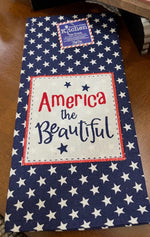 Load image into Gallery viewer, American the Beautiful Towel Red, White &amp; Blue
