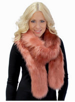 Load image into Gallery viewer, Coral Luxurious Faux Fur Scarf by Fabulous Furs
