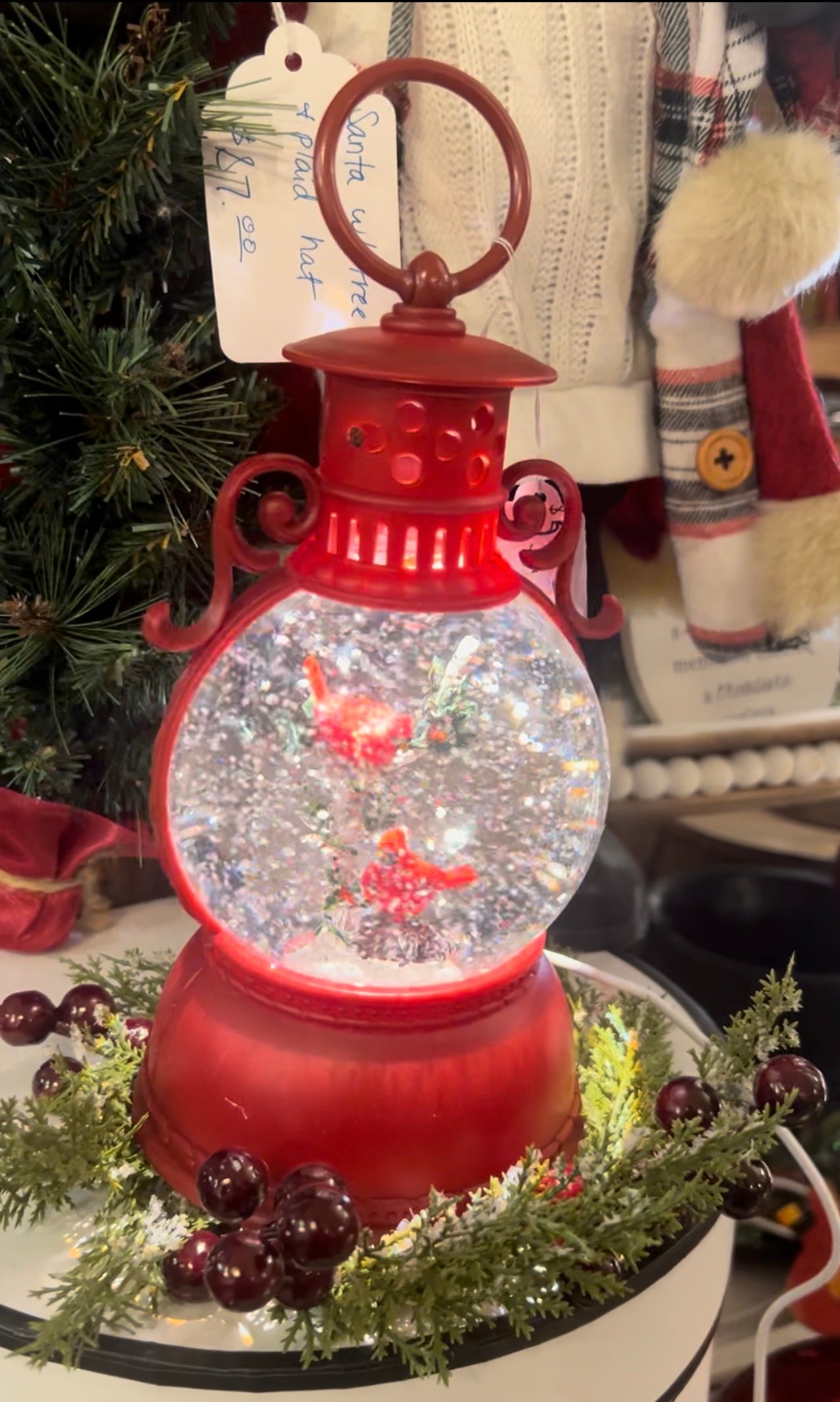 Red Lantern Snowglobe