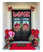 Load image into Gallery viewer, Valentines Day: Large Red Glittered Metal Heart
