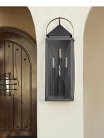 Load image into Gallery viewer, Quorum MYSTIC 30” 4-Light Lantern - Matte Black Wall Mount
