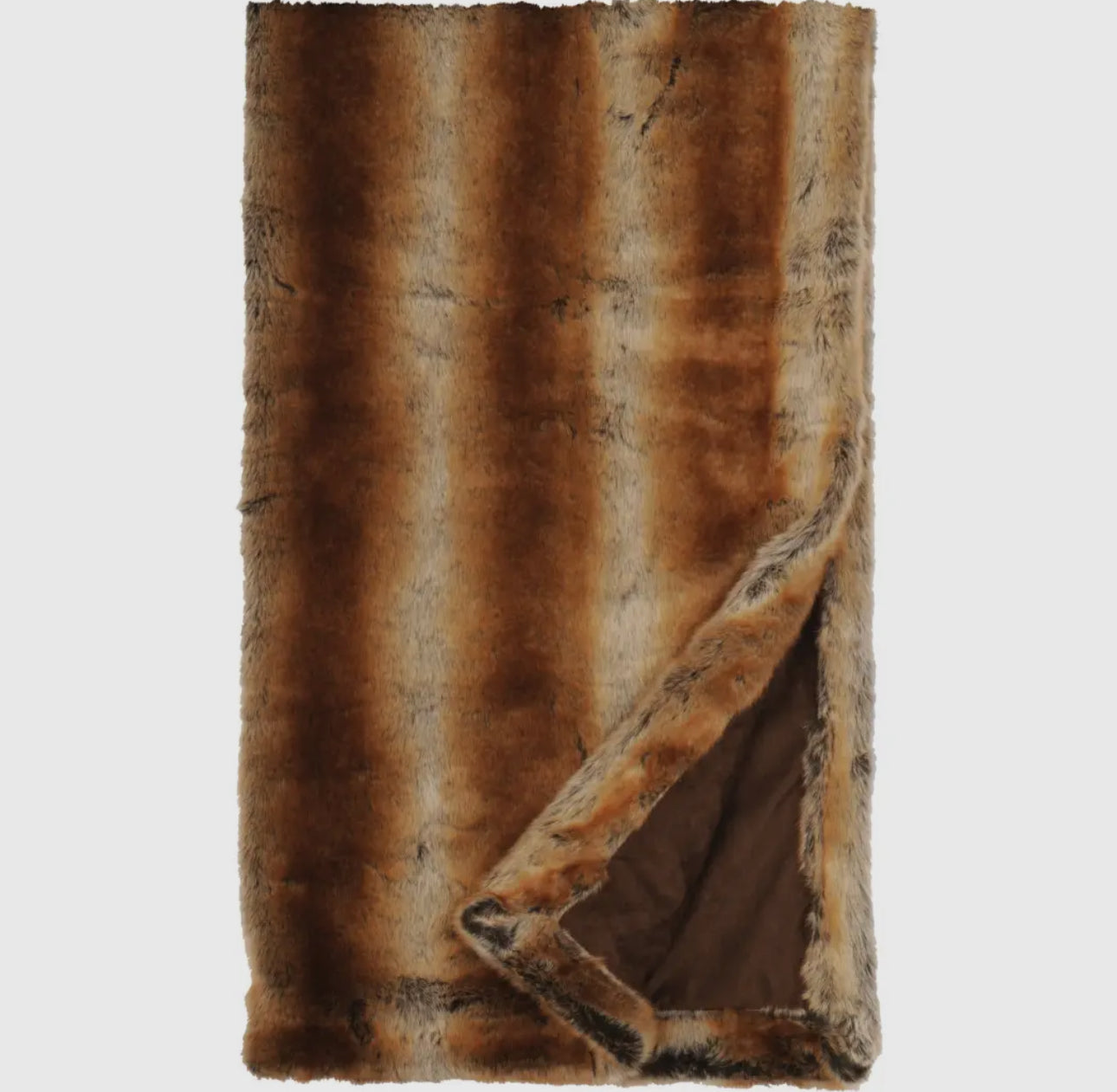 Faux Fur Chinchilla Throw 54”x72”