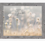 Load image into Gallery viewer, With God All Things Are Possible Art Sign Wood Framed Shimmering Picture 8”x10”
