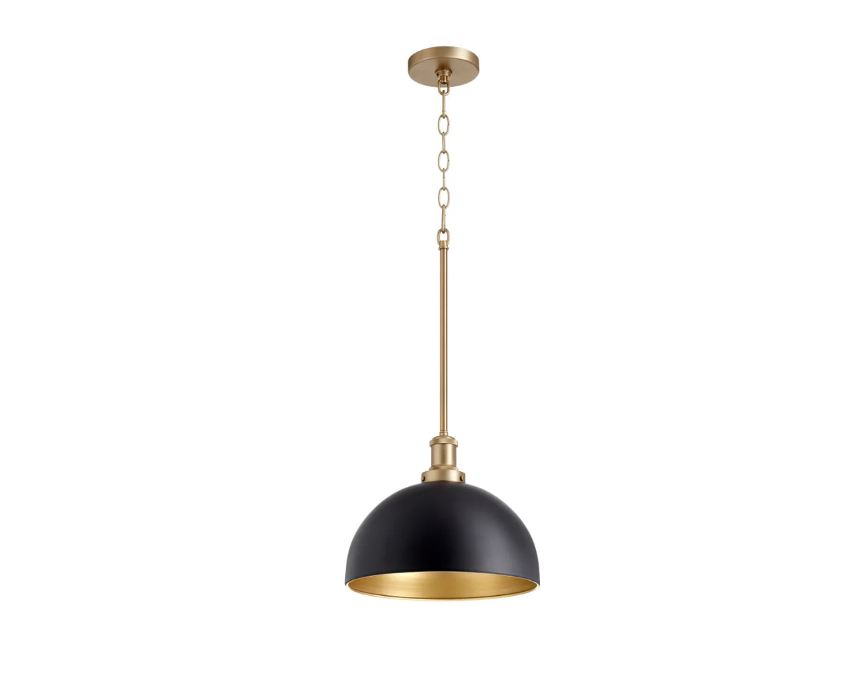 Pendant Black and Gold 1-lite