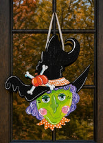 Load image into Gallery viewer, New! Halloween Witch Whimsical Door Hanger
