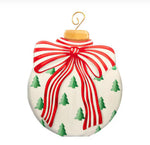 Load image into Gallery viewer, Large Red, Green &amp; White Large Christmas Metal Ornament

