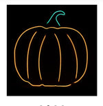 Load image into Gallery viewer, New! Neon Light Up Orange Pumpkin with Easel &amp; Stake

