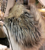 Load image into Gallery viewer, Noble Wolf Faux Fur Eternal Scarf Donna Salyers
