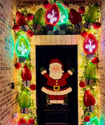 Load image into Gallery viewer, Christmas Neon Green Bulb Metal Stake Outdoor or Indoor
