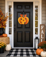 Load image into Gallery viewer, Primitive Fall Pumpkin Door Hanger
