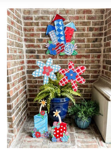 Americana: Firecracker Door Hanger