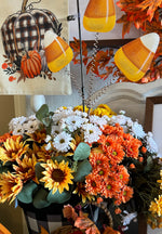 Load image into Gallery viewer, Set of 3 Bushes Orange Mums
