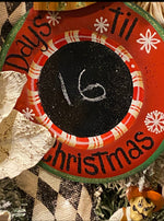 Load image into Gallery viewer, Days Til’ Christmas Chalk Center Ornament
