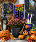 Load image into Gallery viewer, Witch Boots Boo Halloween Flag Small Outdoor
