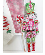 Load image into Gallery viewer, Pink, Green, &amp; RedNutcracker Metal Stake Outdoor or Indoor
