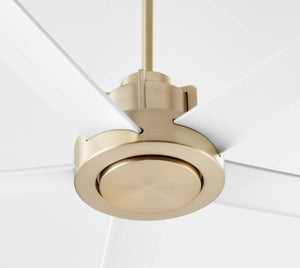 Revel 80" 5 Blade Indoor / Outdoor Ceiling - Aged Brass