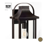 Load image into Gallery viewer, Quorum Downey 1-Light Lantern - Bronze Outdoor Wall Lantern 741-17-36
