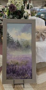 Load image into Gallery viewer, Lavender Wildflower Scene Shimmering Picture 20”x40”
