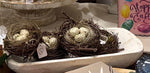 Load image into Gallery viewer, Nest Decorative Eggs in Cream Faux Eggs 6”Dia
