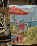 Load image into Gallery viewer, Large Seaside with Seagulls Flag Outdoor Studio M Beach Flag
