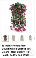 Load image into Gallery viewer, Fire Retardant Fuchsia Bougainvillea Bush
