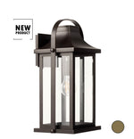 Load image into Gallery viewer, Quorum Downey 1-Light Lantern - Bronze Outdoor Wall Lantern 741-17-36
